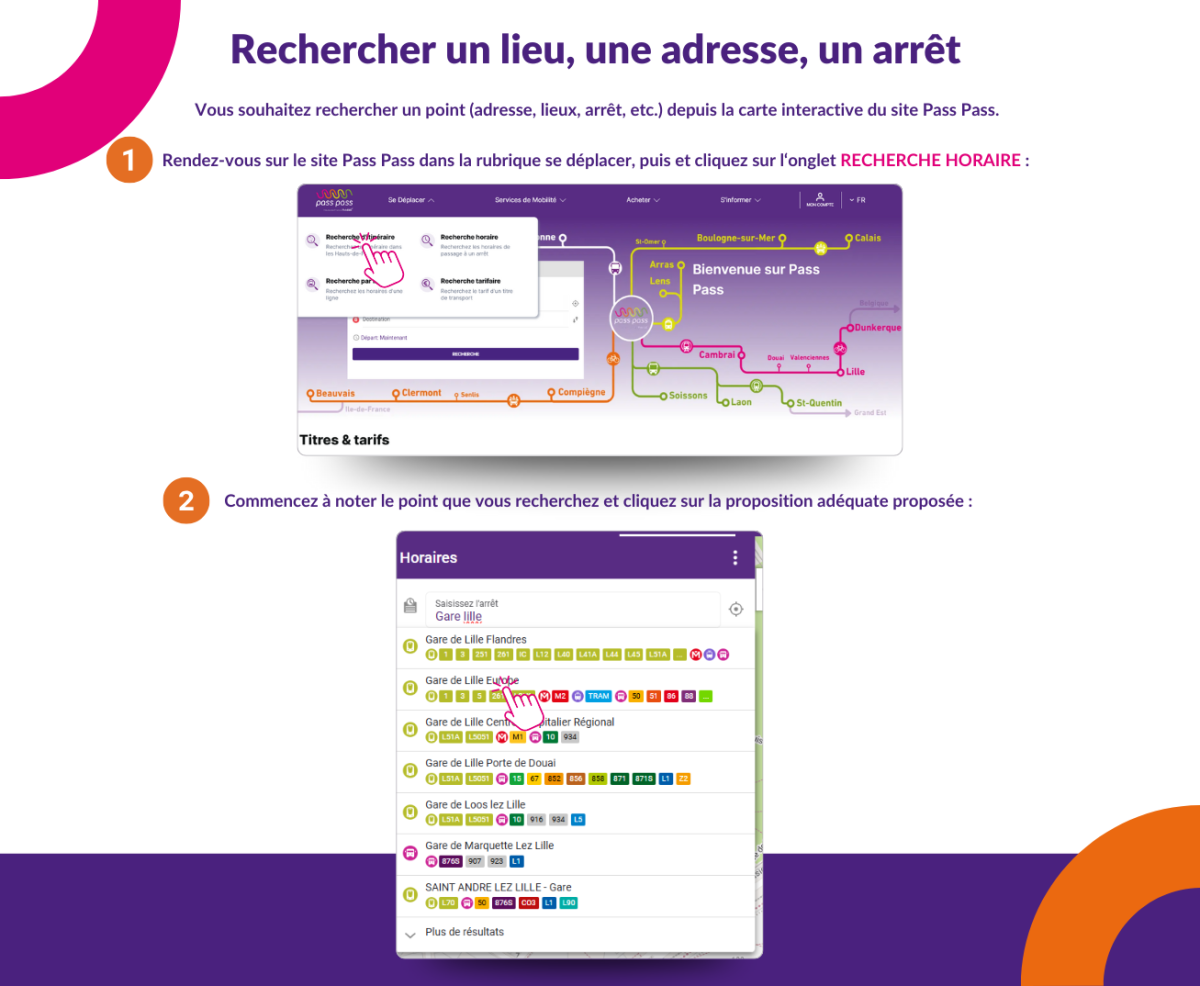 Rechercher un lieu, une adresse, un arrêt 