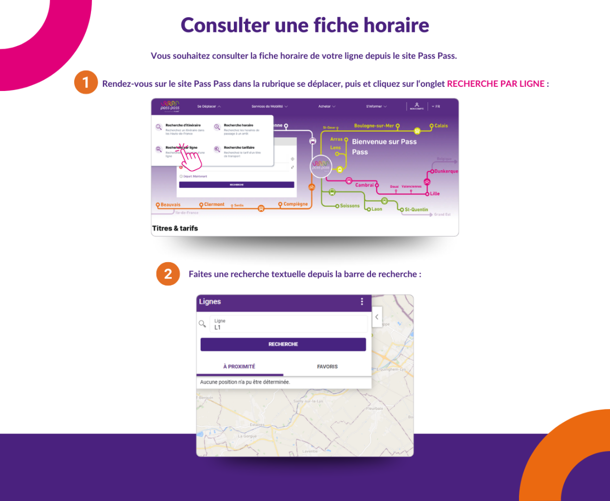 Consulter une fiche horaire